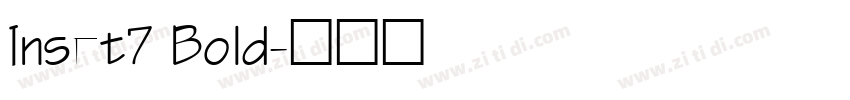 Inset7 Bold字体转换